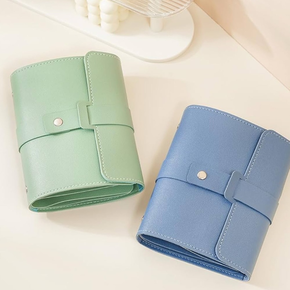 2 Pack Earrings Organizer Vegan Leather NIP